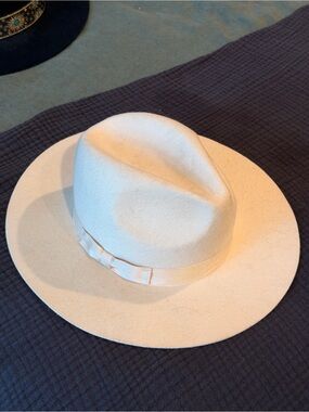 Lack Of Color Cream Wide-Brim Felt Fedora